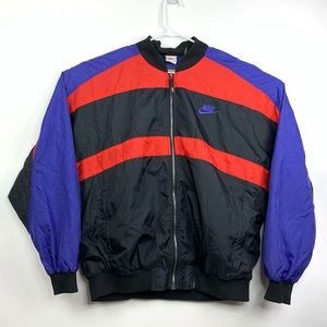 Vintage 90’s Nike Grey Tag Colorblock Windbreaker